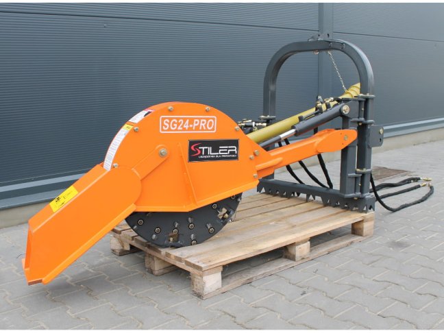 Pařezová fréza STILER SG 24 - kloubová hřídel za traktor, hydraulika