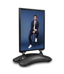 Reklamní stojan s nádrží, oboustranný, venkovní, B2 BLACK