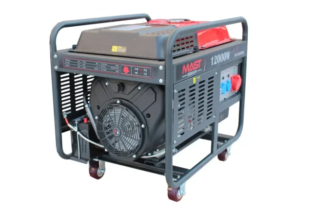 Elektrocentrála PROFI Metcor YH15000S - 10 kW, 380V, benzín, elektrický start
