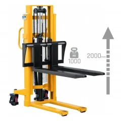 Paletový vozík WRHS 1020, nosnost 1000 kg, zdvih 2000 mm
