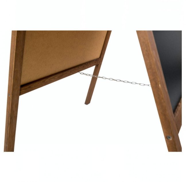 Oboustranné dřevěné reklamní áčko s křídovou tabulí 72x160 cm