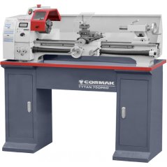 Univerzální soustruh CORMAK TYTAN 750 PRO VARIO (bez podstavce) 230V, obrábění 250x750mm.
