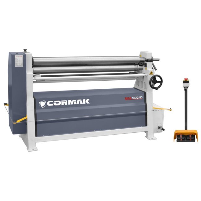 Zakružovačka plechu CORMAK RM 1270/90, tři válce, tl. 2,5mm, d. 1270mm