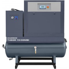 Šroubový kompresor THEOR 15 COMBI 11kW, 10bar, 1030l/min + sušička N30S + vzdušník 500L
