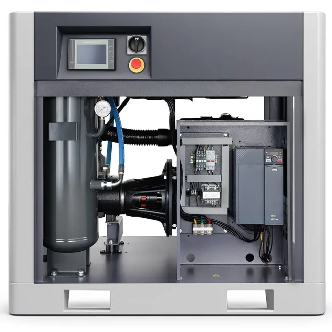 Šroubový kompresor s frekvenčním měničem  LUFT 1500 – 10 bar – 11 kW – 1580 l/min.