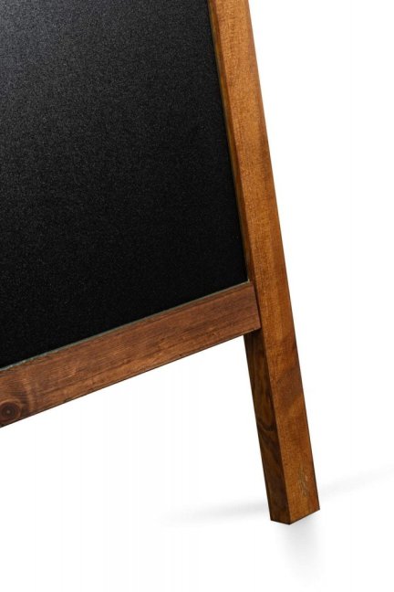 Oboustranné dřevěné reklamní áčko s křídovou tabulí PRO 65x118 cm VODĚODOLNÉ
