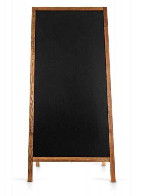 Oboustranné dřevěné reklamní áčko s křídovou tabulí 72x160 cm