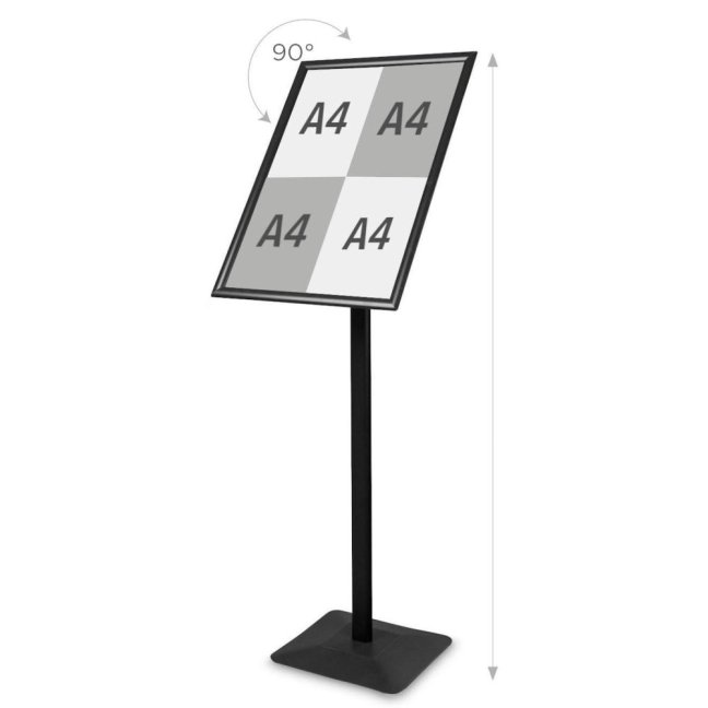 Informační stojan/menu STOJAN Premium - A2 BLACK