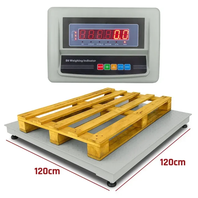 Platformová paletová váha W3T nosnost 3000 KG, plošina 120x120 cm