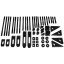 Sada upínek M10/12mm, 58 ks