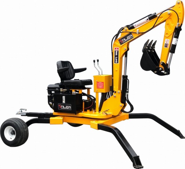 Bagr STILER diesel, 13,5 HP, 360° otočné rameno