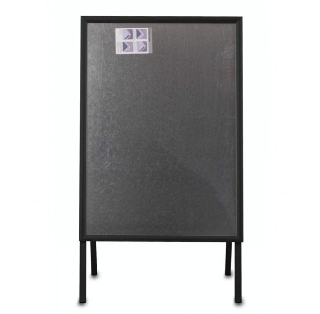 Oboustranné reklamní áčko, reklamní tabule A2 / 420 x 594 mm, černá