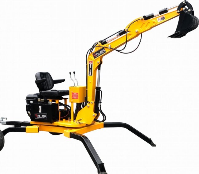 Bagr STILER diesel, 13,5 HP, 360° otočné rameno