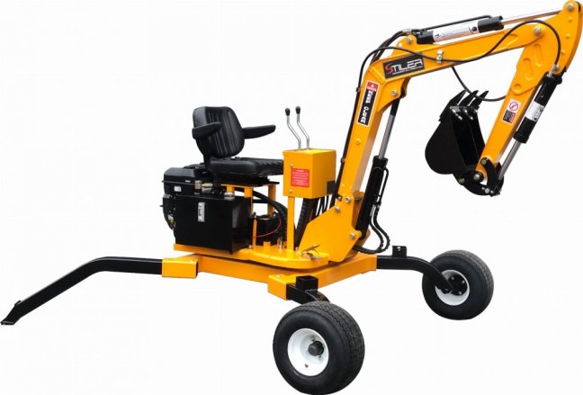 Bagr STILER diesel, 13,5 HP, 360° otočné rameno