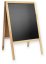 Oboustranné dřevěné reklamní áčko s křídovou tabulí 60x100 cm NATURAL