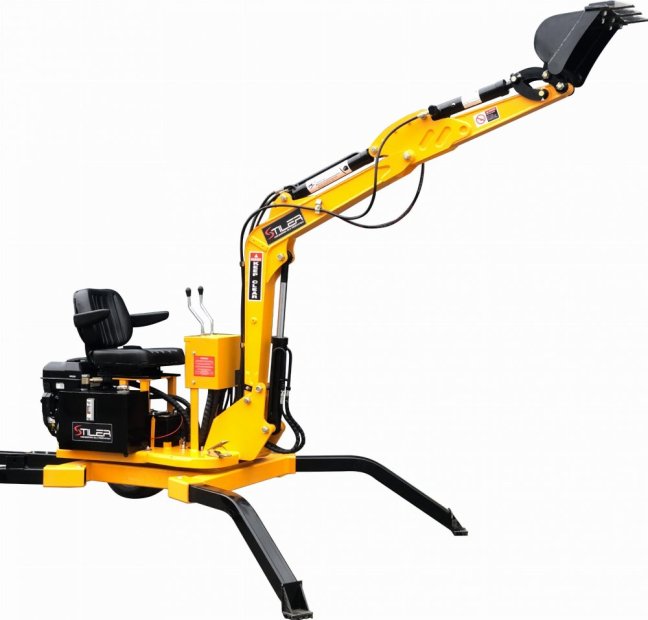 Bagr STILER diesel, 13,5 HP, 360° otočné rameno