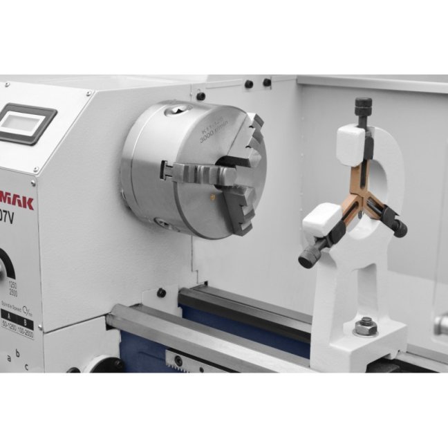 Univerzální soustruh CORMAK 280 x 700 VARIO s podstavcem 230V. Obrábění 280x700mm.