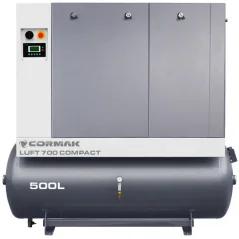 Šroubový kompresor LUFT 700 COMPACT 5,5kw, 10bar, 650l/min + sušička N10S + vzdušník 500L