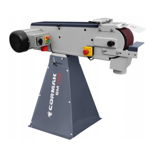 Pásová bruska na kov SM150 se základnou - 2 rychlosti, pás 150x2000mm