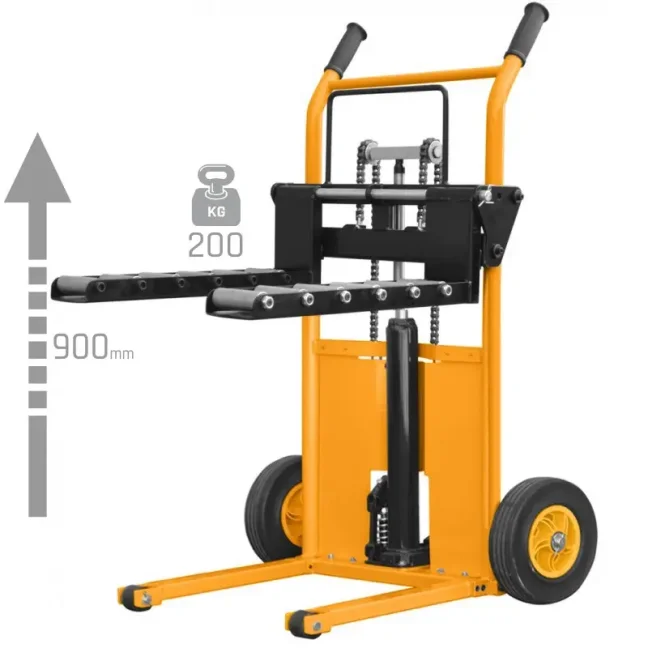 Přepravní vozík WLTC vidlice s kolečky, 200 kg, 900 mm