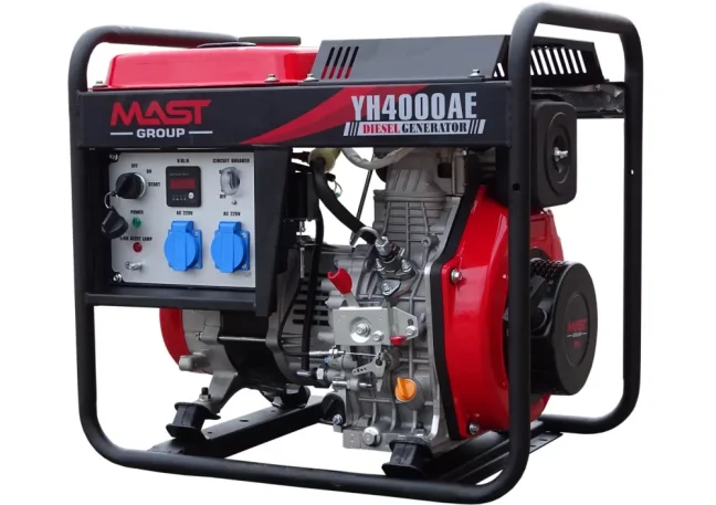 Elektrocentrála Metcor YH4000AE - 3,3 kW, 230V, nafta, elektrický start