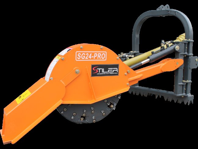 Pařezová fréza STILER SG 24 - kloubová hřídel za traktor, hydraulika