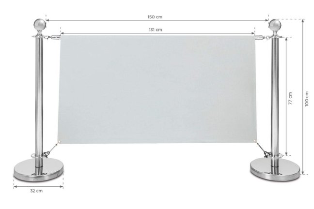 Zahrazovací sloupky CAFETERIA SET