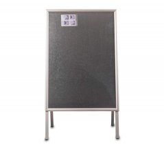 Oboustranné reklamní áčko, reklamní tabule A2 / 420 x 594 mm SILVER